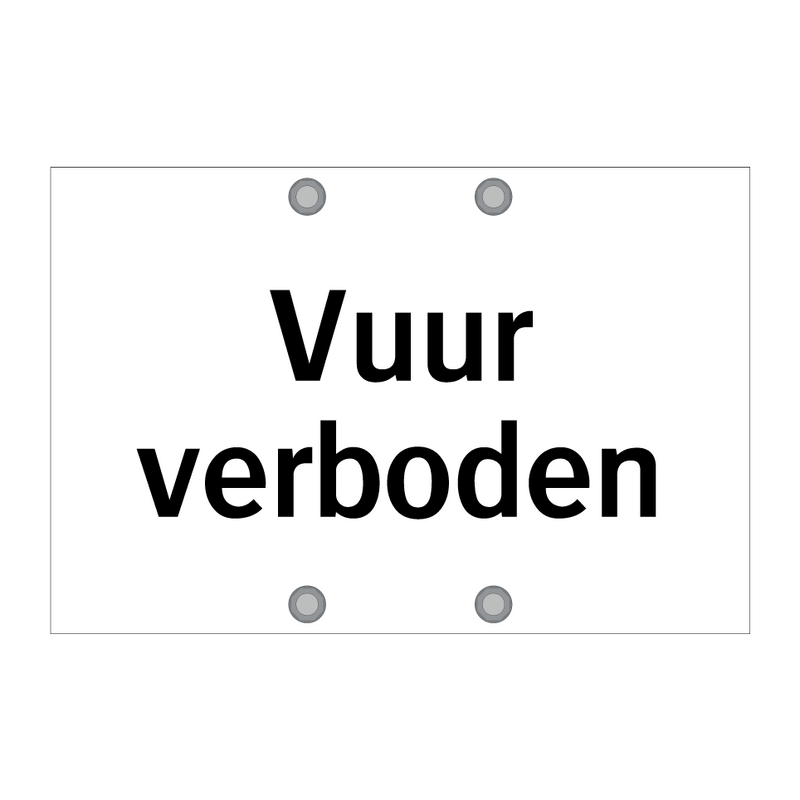 Vuur verboden