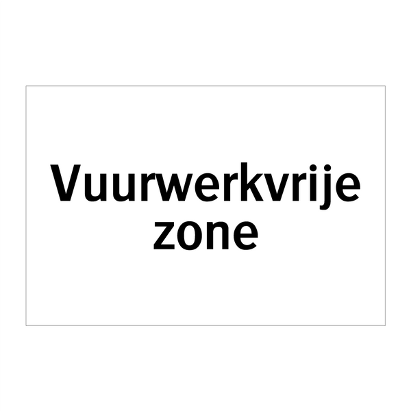 Vuurwerkvrije zone