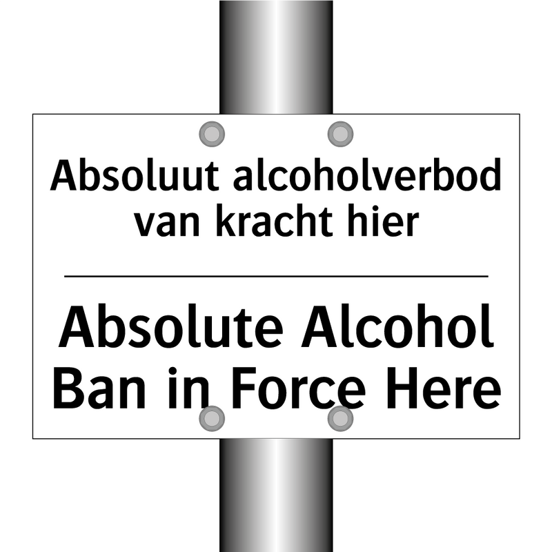 Absoluut alcoholverbod van kracht /.../ - Absolute Alcohol Ban in Force /.../