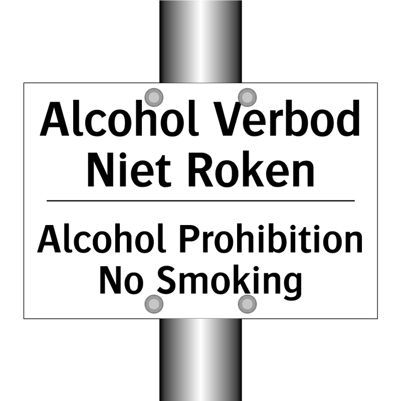 Alcohol Verbod Niet Roken - Alcohol Prohibition No Smoking