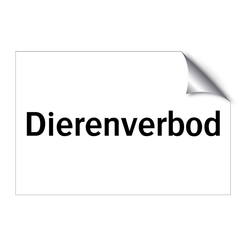 Dierenverbod