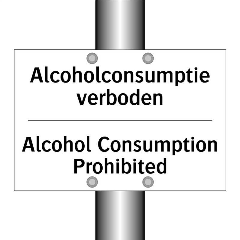 Alcoholconsumptie verboden - Alcohol Consumption Prohibited