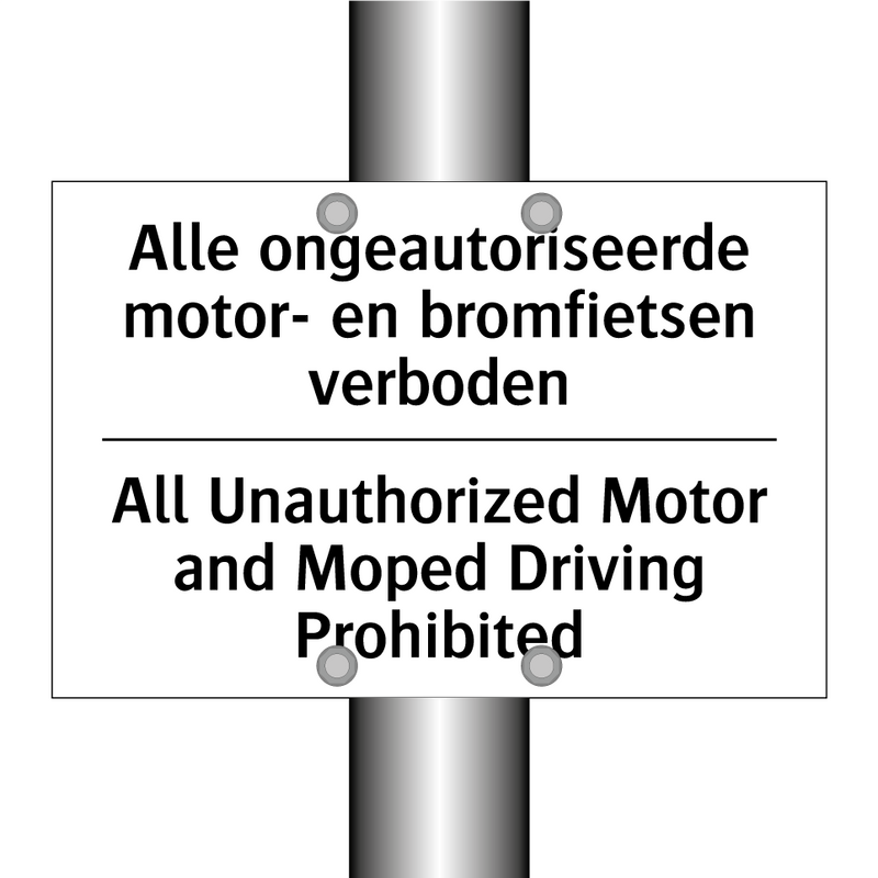 Alle ongeautoriseerde motor- en /.../ - All Unauthorized Motor and Moped /.../