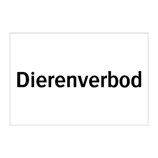 Dierenverbod