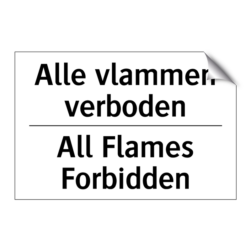 Alle vlammen verboden - All Flames Forbidden