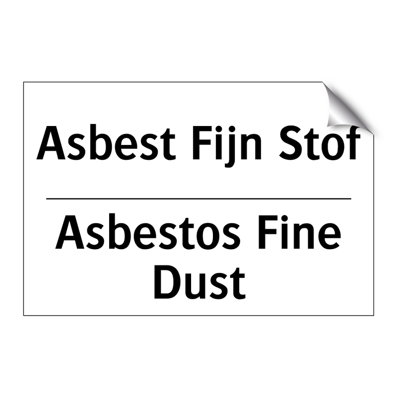 Asbest Fijn Stof - Asbestos Fine Dust