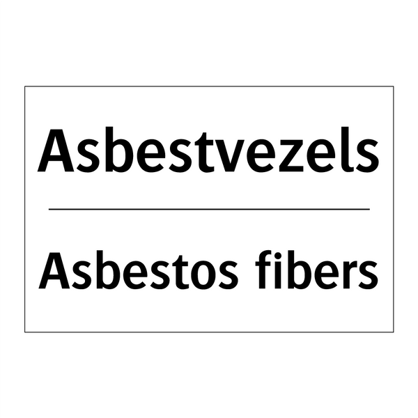 Asbestvezels - Asbestos fibers