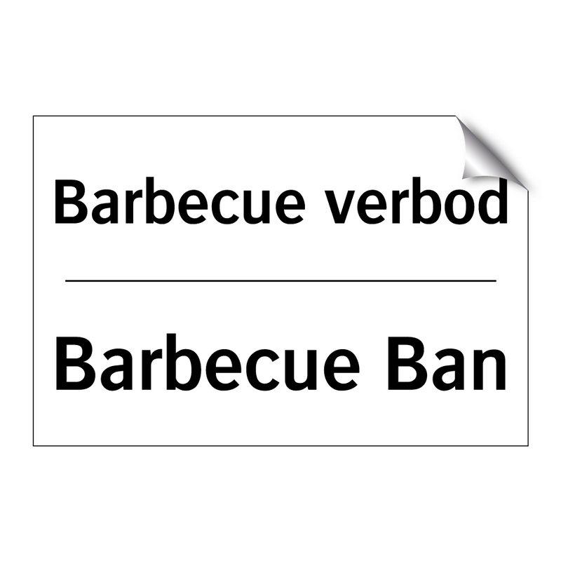 Barbecue verbod - Barbecue Ban