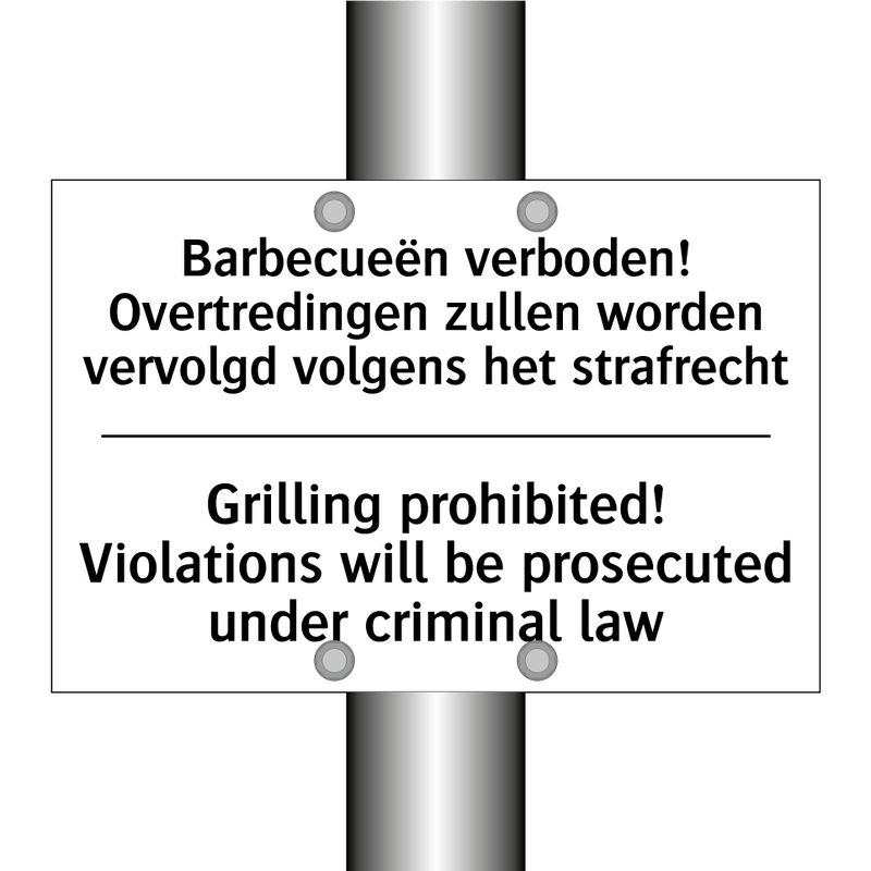 Barbecueën verboden! Overtredingen /.../ - Grilling prohibited! Violations /.../