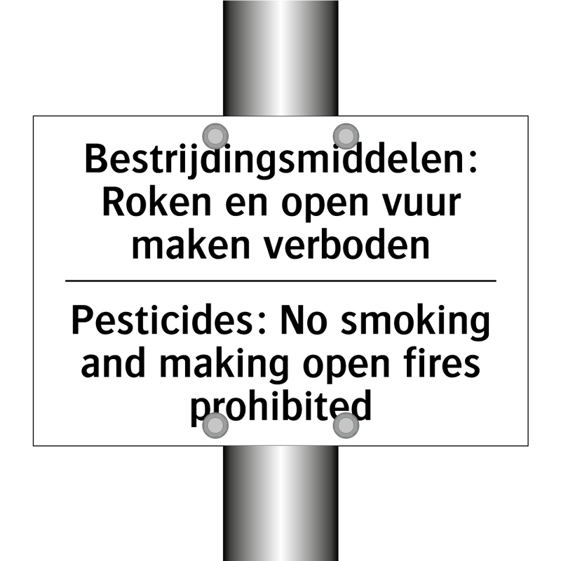 Bestrijdingsmiddelen: Roken en /.../ - Pesticides: No smoking and making /.../