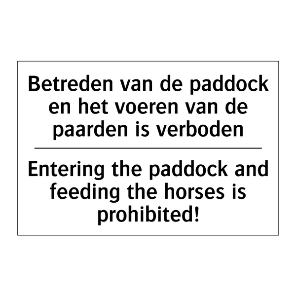 Betreden van de paddock en het /.../ - Entering the paddock and feeding /.../