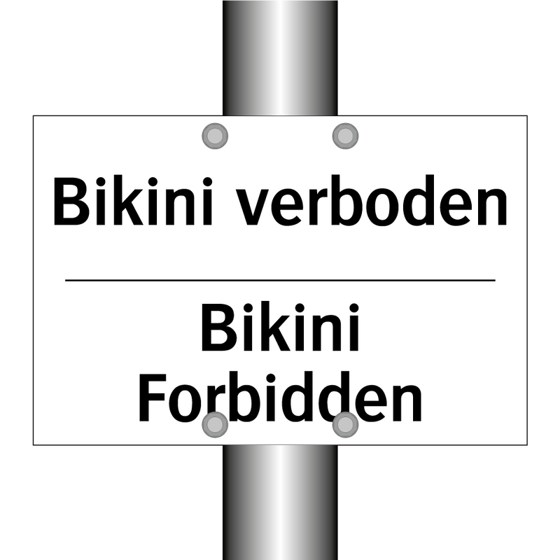 Bikini verboden - Bikini Forbidden