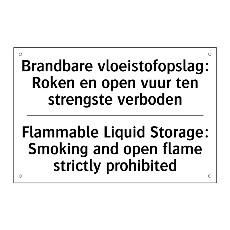 Brandbare vloeistofopslag: Roken /.../ - Flammable Liquid Storage: Smoking /.../