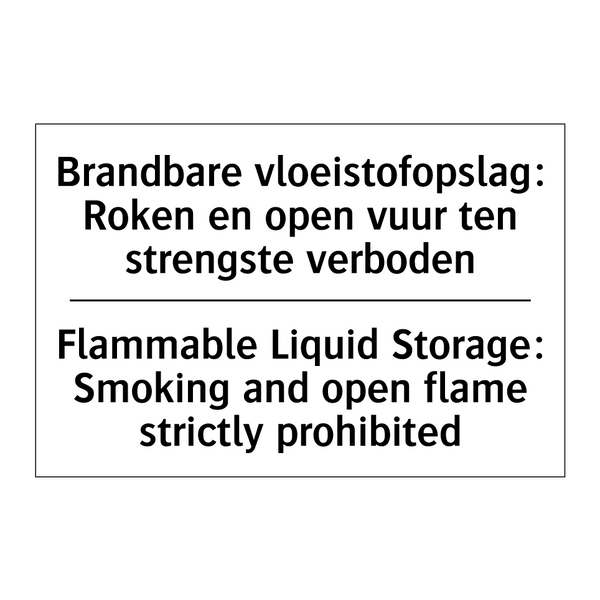 Brandbare vloeistofopslag: Roken /.../ - Flammable Liquid Storage: Smoking /.../