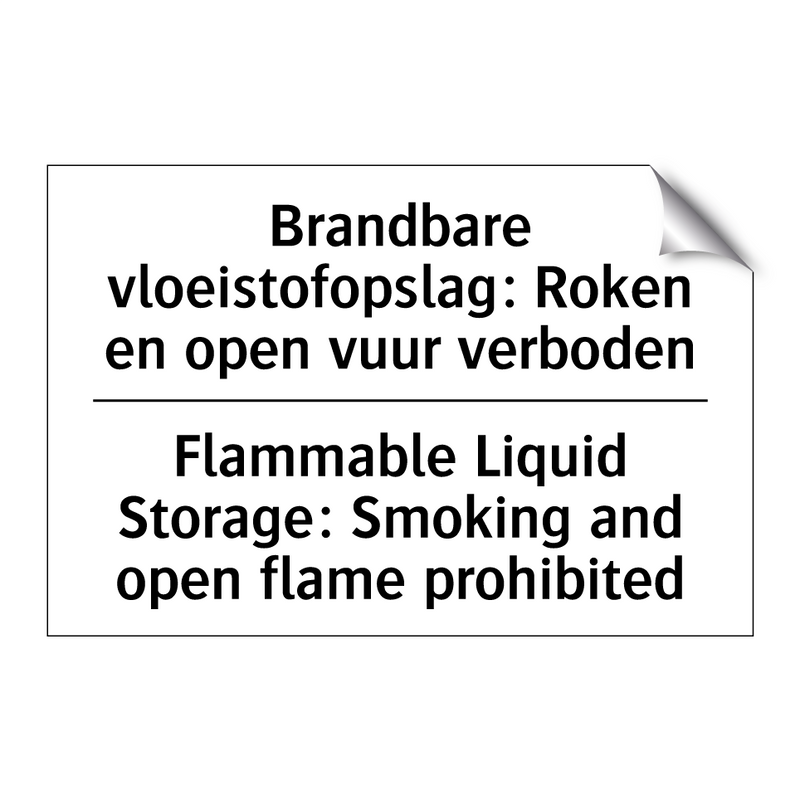 Brandbare vloeistofopslag: Roken /.../ - Flammable Liquid Storage: Smoking /.../