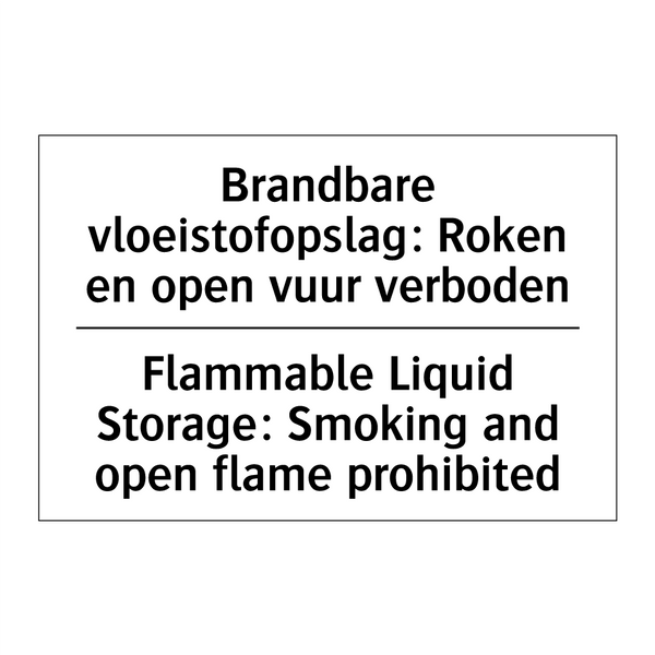 Brandbare vloeistofopslag: Roken /.../ - Flammable Liquid Storage: Smoking /.../