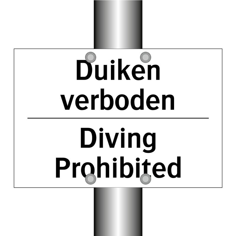 Duiken verboden - Diving Prohibited