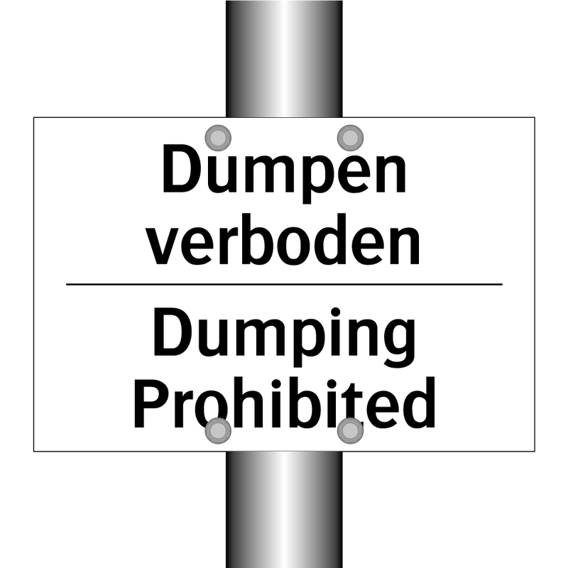 Dumpen verboden - Dumping Prohibited