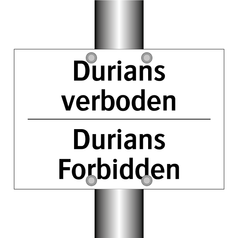 Durians verboden - Durians Forbidden