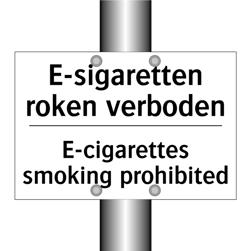 E-sigaretten roken verboden - E-cigarettes smoking prohibited/.../