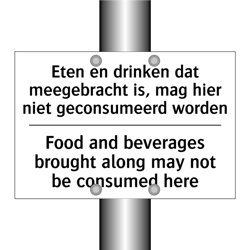 Eten en drinken dat meegebracht /.../ - Food and beverages brought along /.../