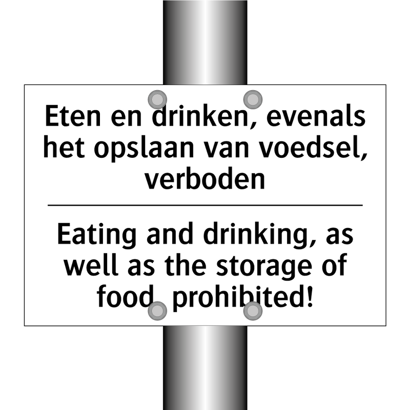 Eten en drinken, evenals het opslaan /.../ - Eating and drinking, as well as /.../