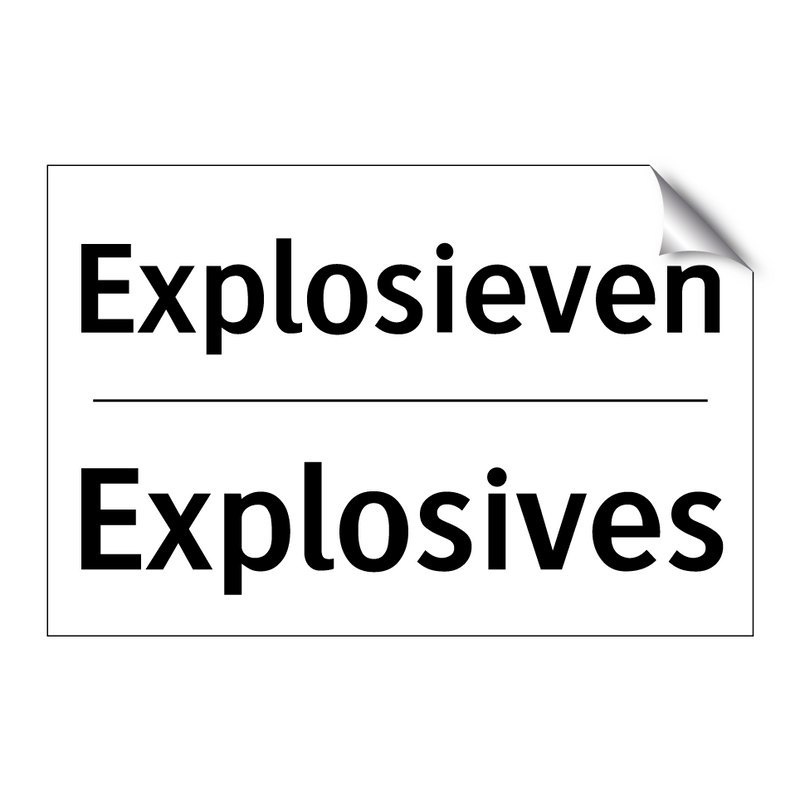 Explosieven - Explosives