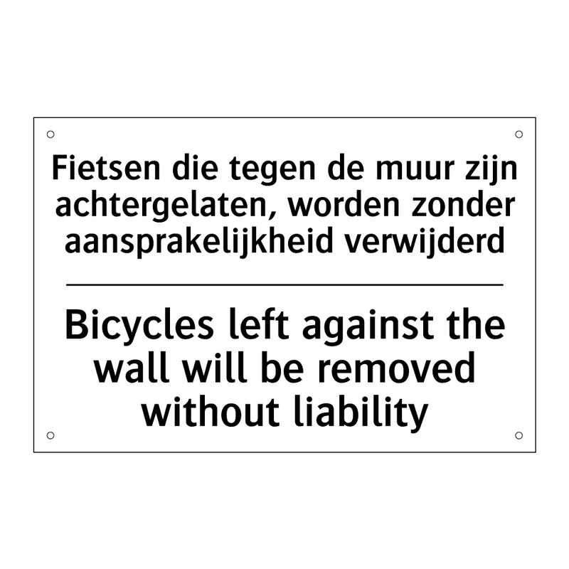 Fietsen die tegen de muur zijn /.../ - Bicycles left against the wall /.../