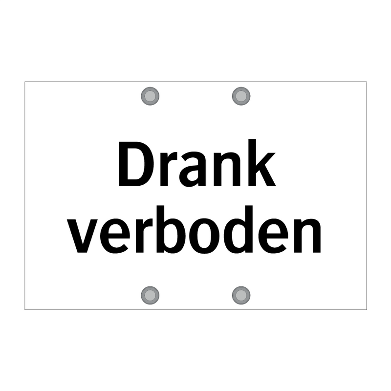 Drank verboden