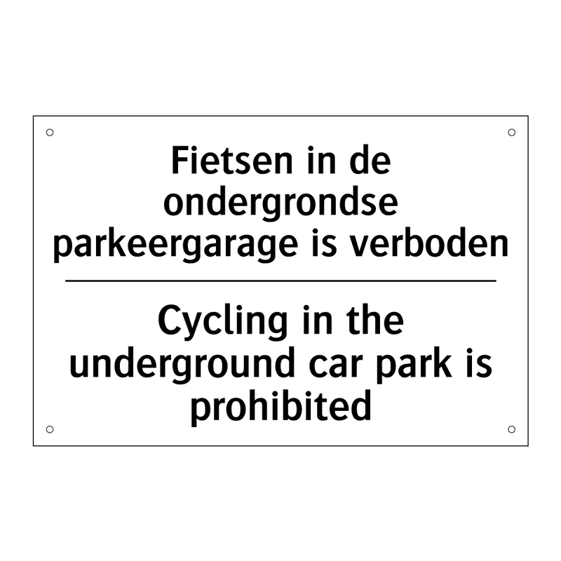 Fietsen in de ondergrondse parkeergarage /.../ - Cycling in the underground car /.../