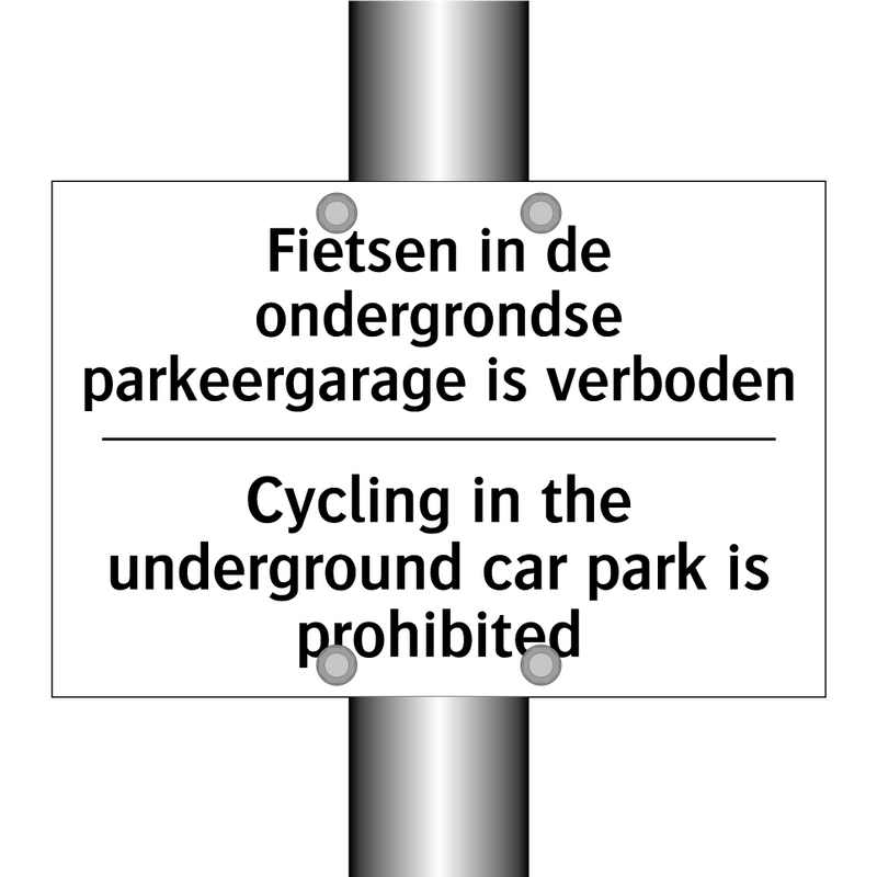 Fietsen in de ondergrondse parkeergarage /.../ - Cycling in the underground car /.../