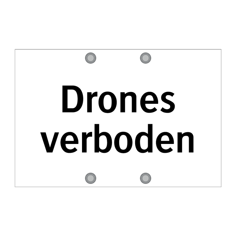 Drones verboden