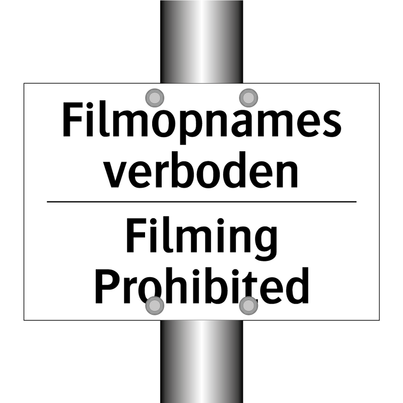 Filmopnames verboden - Filming Prohibited