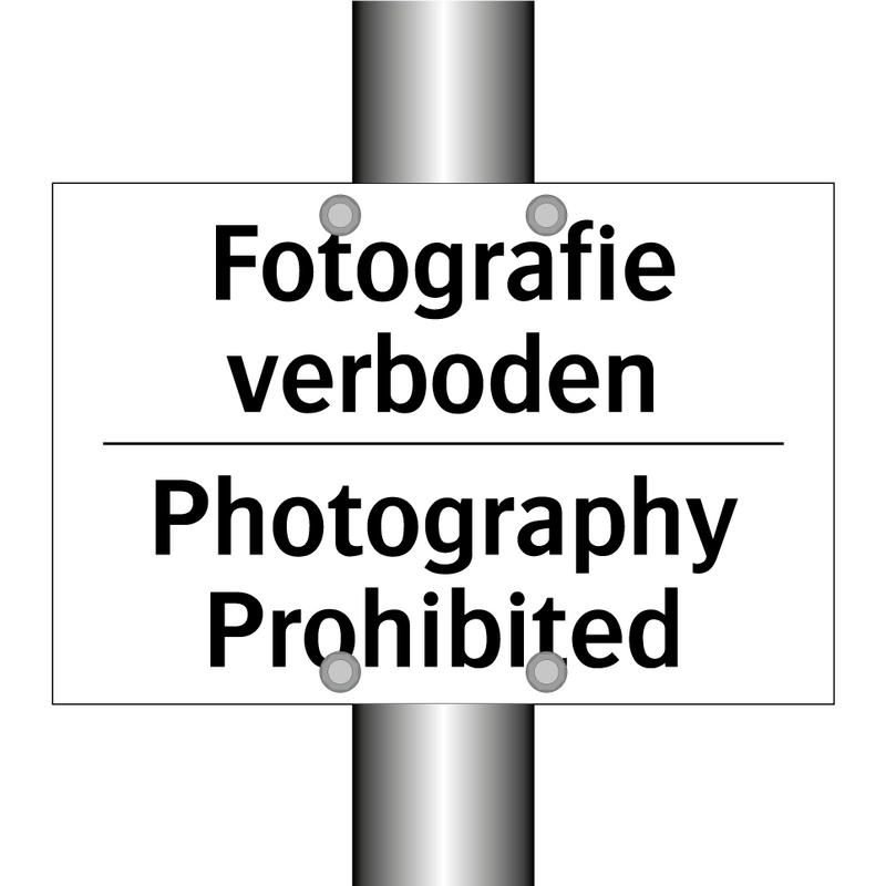 Fotografie verboden - Photography Prohibited