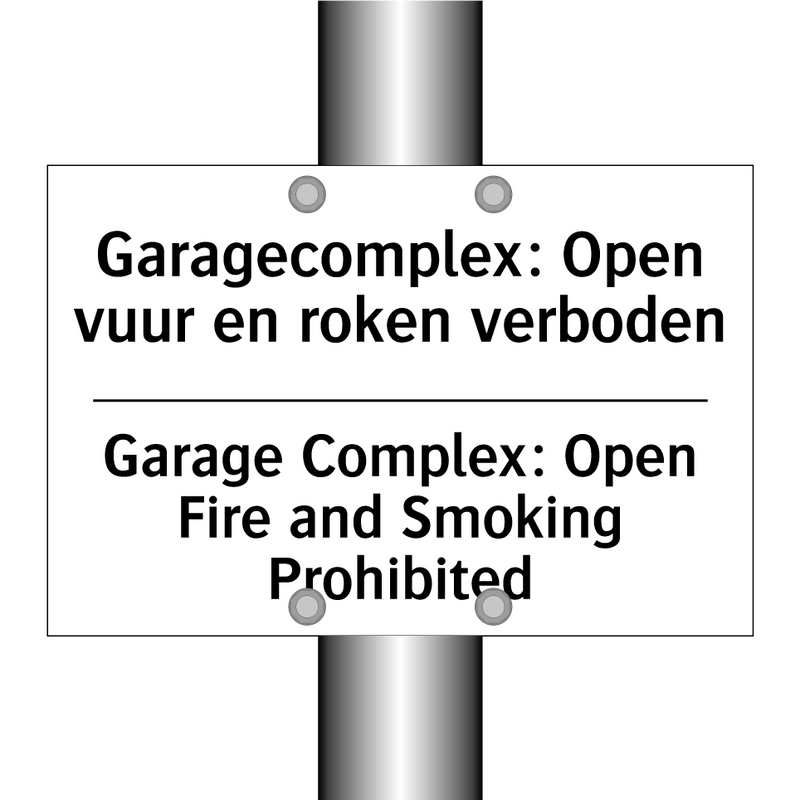 Garagecomplex: Open vuur en roken /.../ - Garage Complex: Open Fire and /.../