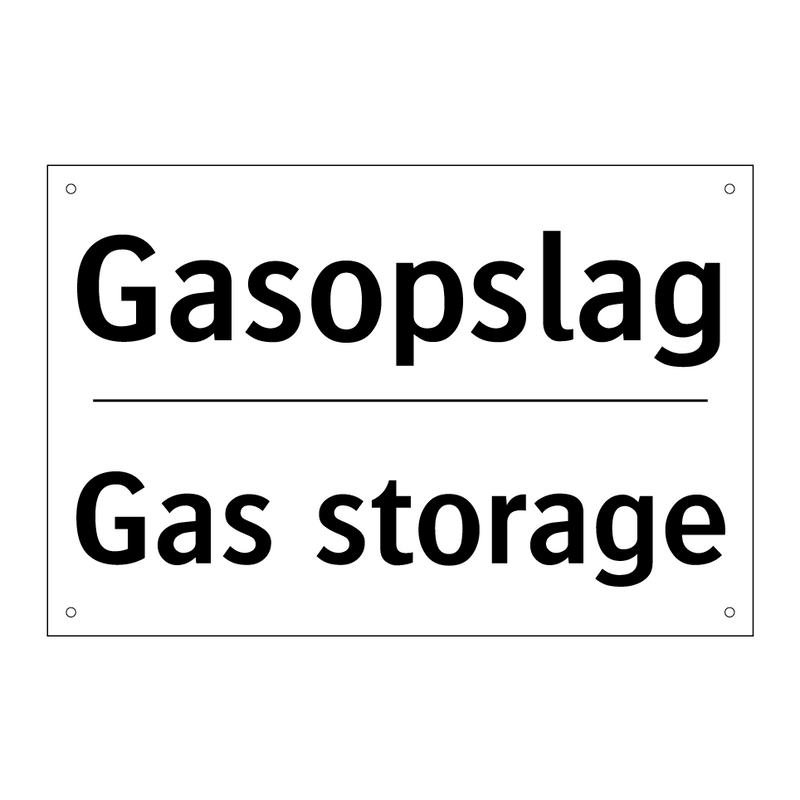 Gasopslag - Gas storage