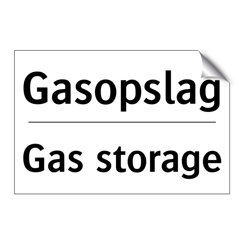 Gasopslag - Gas storage