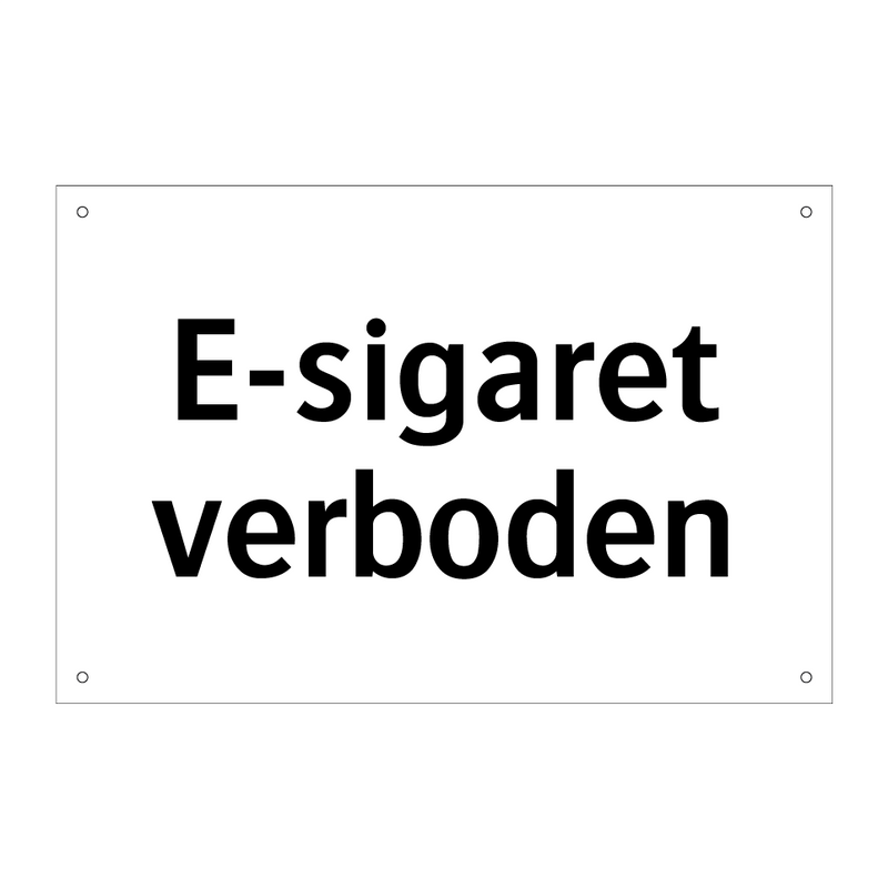 E-sigaret verboden