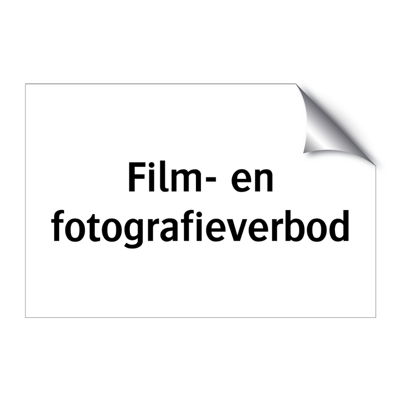 Film- en fotografieverbod