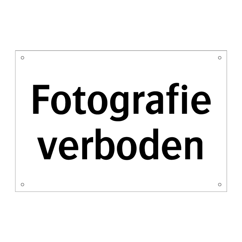 Fotografie verboden