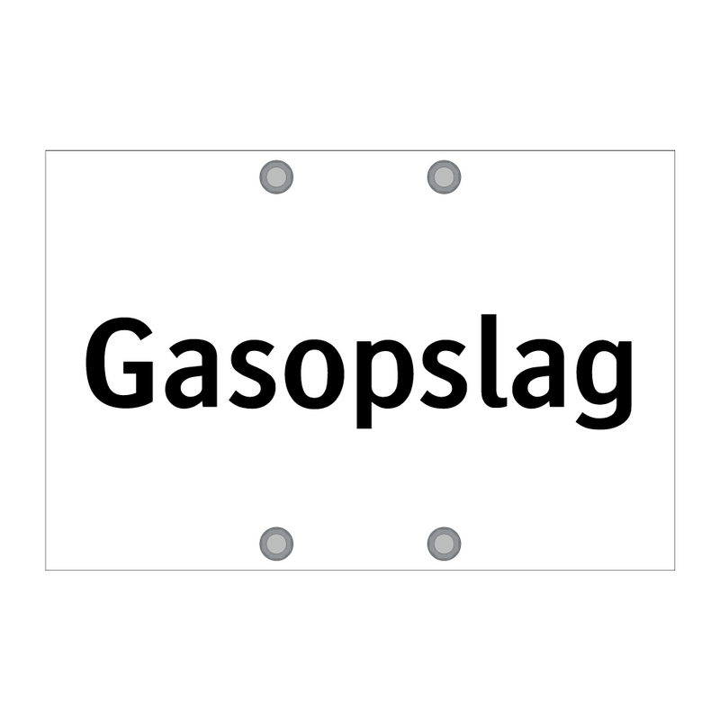 Gasopslag