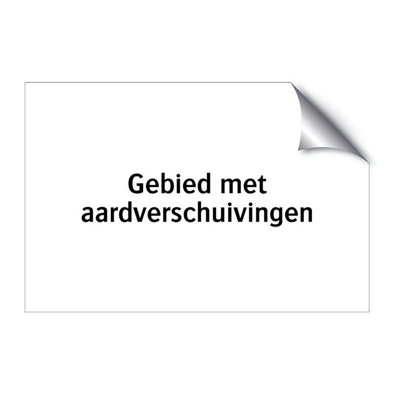 Gebied met aardverschuivingen