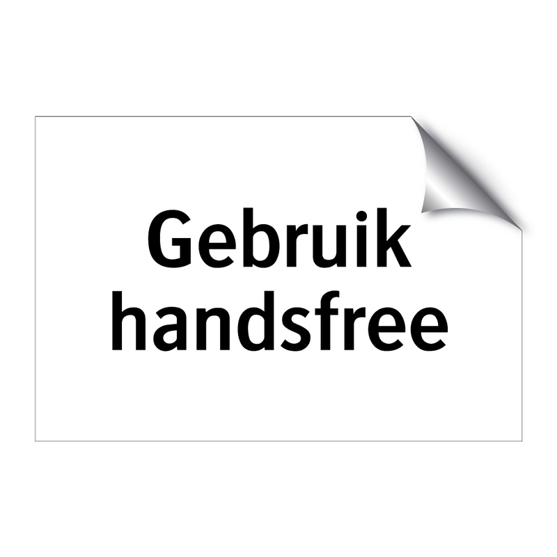 Gebruik handsfree