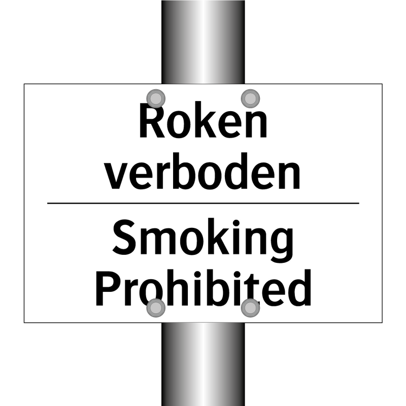 Roken verboden - Smoking Prohibited