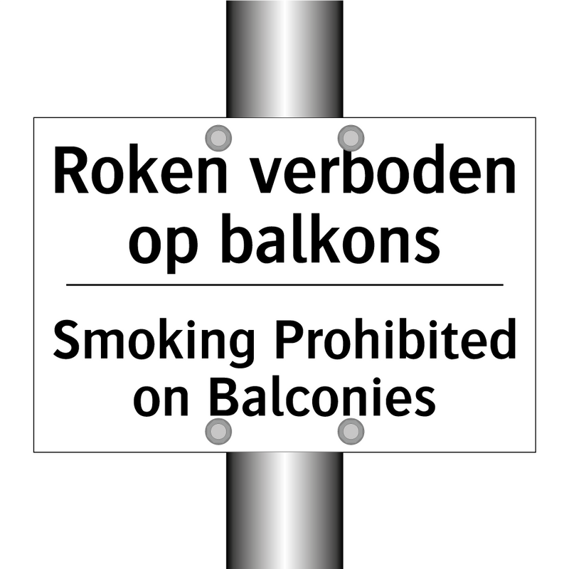 Roken verboden op balkons - Smoking Prohibited on Balconies/.../