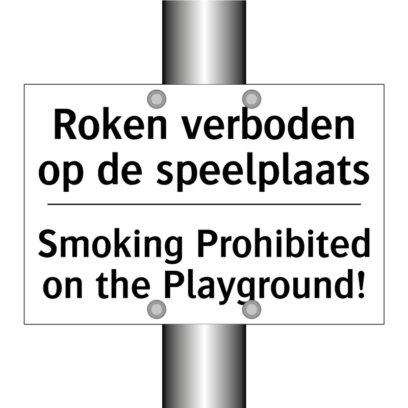 Roken verboden op de speelplaats/.../ - Smoking Prohibited on the Playground!/.../