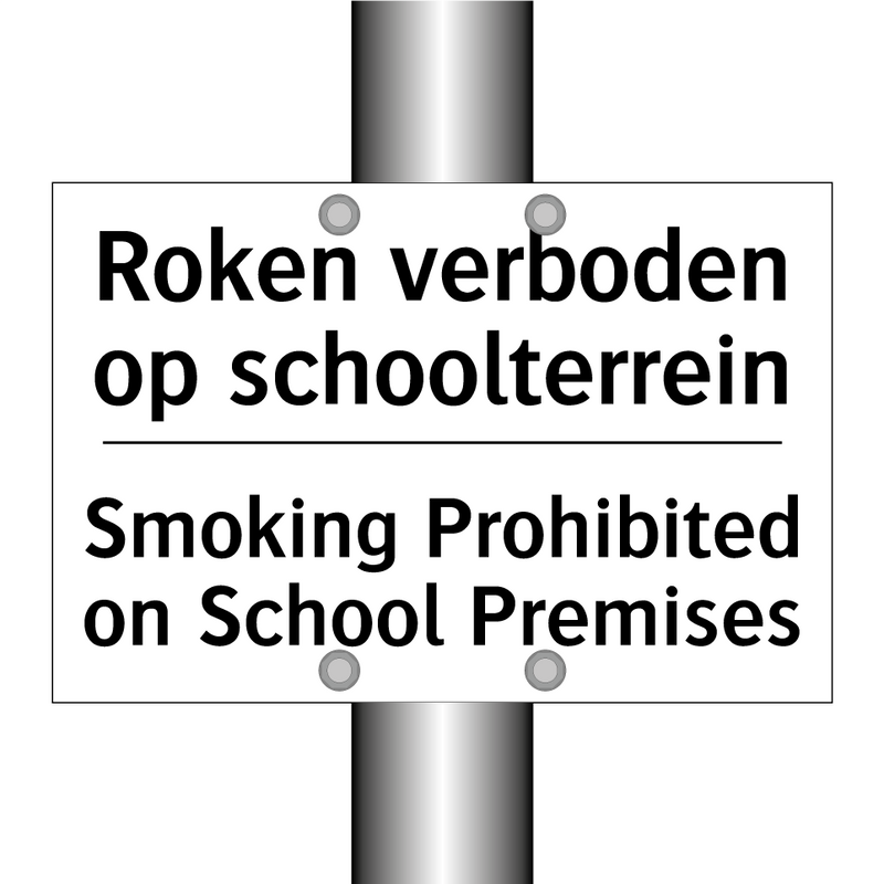 Roken verboden op schoolterrein/.../ - Smoking Prohibited on School Premises/.../