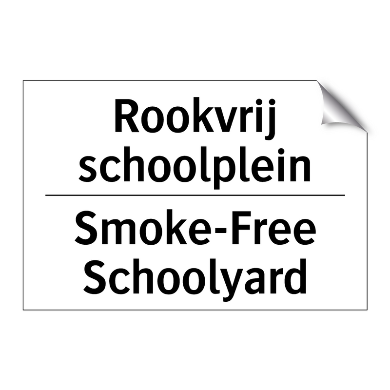 Rookvrij schoolplein - Smoke-Free Schoolyard