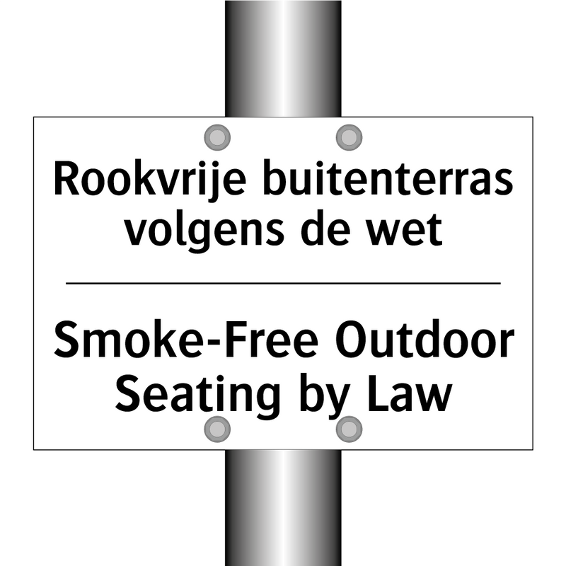 Rookvrije buitenterras volgens /.../ - Smoke-Free Outdoor Seating by /.../