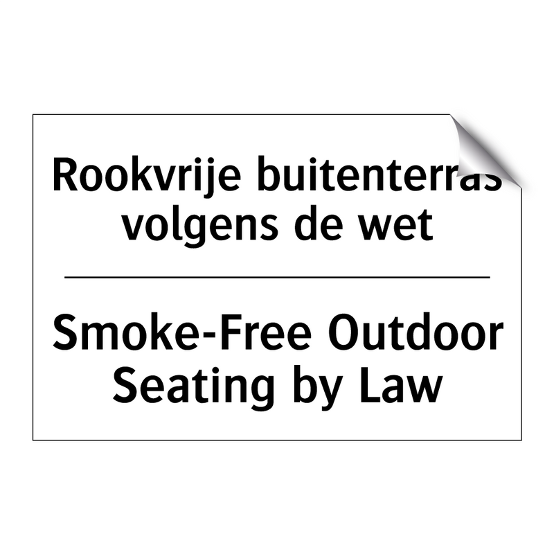 Rookvrije buitenterras volgens /.../ - Smoke-Free Outdoor Seating by /.../